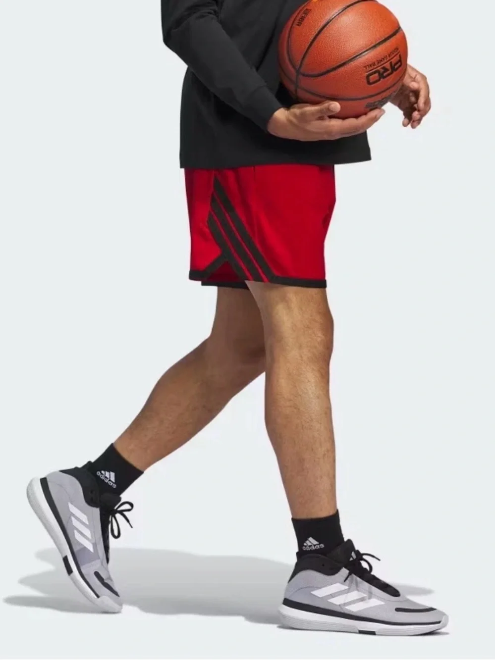 adidas Men’s Crazy Lite Basketball Shorts - Red/Black - XL